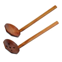 Unique Bargains Home Wooden Soup Spoon Strainer Ladle Spoon Kitchen Cookware Tool Set Of 2 -Target KitchenAid GUEST 2990e7ff a707 4980 b200 a4940db610c4