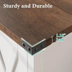 Buffet Cabinet For Dining Room - Rustic Farmhouse Sideboard With Adjustable Shelves, Storage Cabinet For Kitchen & Living Room -Target KitchenAid GUEST 29ae9e8a ba65 4cfd bd7b e75e12e32c9c