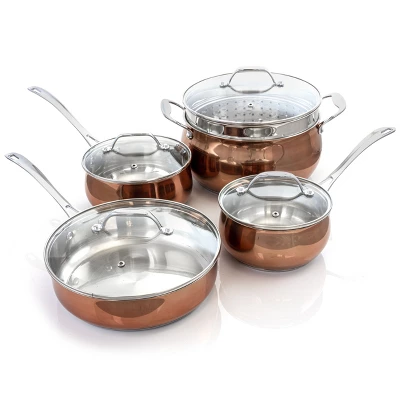Oster® Oster Carabello 9 Piece Stainless Steel Cookware Combo Set In Copper 13 Oster® Oster Carabello 9 Piece Stainless Steel Cookware Combo Set In Copper - Image 11