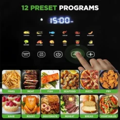 NutriChef NCAF60T01.5 6L Digital Air Fryer With Silver Handle -Target KitchenAid GUEST 29f85fc3 3c71 4bd7 b18b 742a8c3deaec