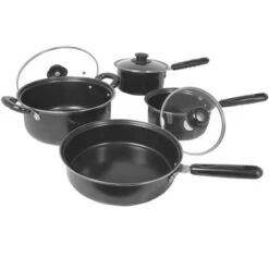 Chery Life 7-Piece Carbon Steel Cookware Set With Glass Lids -Target KitchenAid GUEST 2a25664e daa9 4488 a59b a6c523170f59