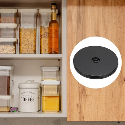 Unique Bargains High-strength Plastic 360-degree Rotating Durable Smooth Rotation Black Swivel Turntable 1 Pc 5 Unique Bargains High-strength Plastic 360-degree Rotating Durable Smooth Rotation Black Swivel Turntable 1 Pc - Image 3