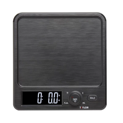 Taylor 22lb Stainless Steel Digital Kitchen Food Scale With Container Black/Gray: Oversized Display, 22lb Capacity 7 Taylor 22lb Stainless Steel Digital Kitchen Food Scale With Container Black/Gray: Oversized Display, 22lb Capacity - Image 5