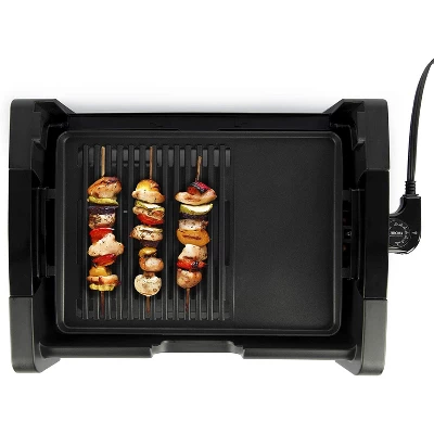 Aroma Housewares AHG-2620 Smokeless Indoor Use Electric, Compact And Portable Grill Grate, 17x13 Inch, Black 6 Aroma Housewares AHG-2620 Smokeless Indoor Use Electric, Compact And Portable Grill Grate, 17x13 Inch, Black - Image 4