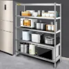 VEVOR Stainless Steel Shelving 60x18.5 Inch 5 Tier Adjustable Shelf Storage Unit Stainless Steel Heavy Duty Shelving, Silver -Target KitchenAid GUEST 2b10e2aa b5e9 4223 b3ef 9275aad65afc
