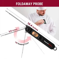 ThermoPro TP03BW Digital Instant Read Meat Thermometer Food Candy Cooking Kitchen Thermometer With Magnet And Backlight -Target KitchenAid GUEST 2b38e757 e30d 43b2 9f81 20df6656c5c2