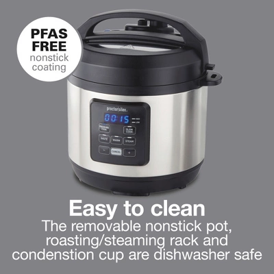 Proctor Silex 3qt Pressure Cooker 34503: Small Electric Cooker, 700W, Dishwasher-Safe, Automatic Pressure Control 9 Proctor Silex 3qt Pressure Cooker 34503: Small Electric Cooker, 700W, Dishwasher-Safe, Automatic Pressure Control - Image 7