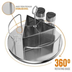 Yukon Glory Rotating Condiment Caddy, Silver -Target KitchenAid GUEST 2bd1e2c0 a283 439d 8e6b 88a30395ab5b