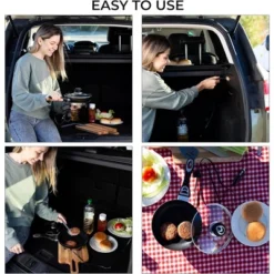 Zone Tech 12V Frying Pan Or Saucepan 2 Quart Portable Non Stick Travel Pot With Glass Vented Lid, Stay Cool Handle And Rubber Feet. 16 Zone Tech 12V Frying Pan Or Saucepan 2 Quart Portable Non Stick Travel Pot With Glass Vented Lid, Stay Cool Handle And Rubber Feet. -Target KitchenAid GUEST 2cf15c45 3c82 46f9 807b 02f381a00a3a