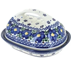 Blue Rose Polish Pottery 331 Vena Butter Dish -Target KitchenAid GUEST 2d3154a5 a7da 4408 a53c 83073a50cb3e
