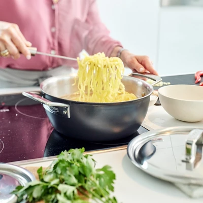 Demeyere Black 5 Stainless Steel With Ceramic Exterior Coating 3.5-qt Dutch Oven With Lid 3 Demeyere Black 5 Stainless Steel With Ceramic Exterior Coating 3.5-qt Dutch Oven With Lid