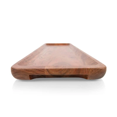 Toscana Canape 36" Acacia Wood Appetizer Serving Tray 3 Toscana Canape 36" Acacia Wood Appetizer Serving Tray