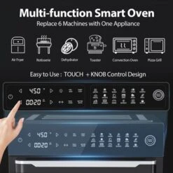 Aeitto 32QT 19-in-1 Air Fryer Toaster Oven Combo With Rotisserie & Dehydrator, 1800W Digital Convection Oven, Fits 13" Pizza, Includes 6 Accessories -Target KitchenAid GUEST 2db7a00b 5270 495c 9e0c 968d8b7e5731 1