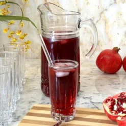 Slickblue Fluted Romanesque Design Cristalline Beverage Set – Includes 65 Oz Pitcher & 6 Tumblers -Target KitchenAid GUEST 2dc7c064 f1e1 4f06 bc3c fb059d420f3c