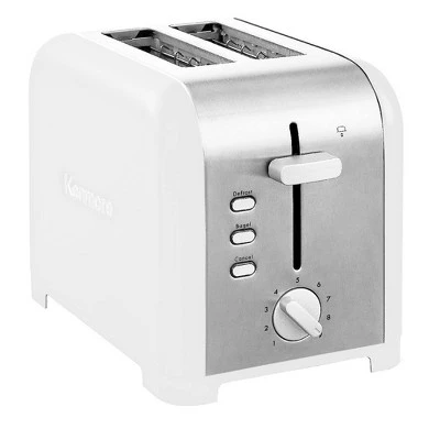 Kenmore 2-Slice White Stainless Steel Toaster, Wide Slot, Bagel/Defrost: Automatic Shut-Off, Crumb Tray, 80W 6 Kenmore 2-Slice White Stainless Steel Toaster, Wide Slot, Bagel/Defrost: Automatic Shut-Off, Crumb Tray, 80W - Image 4