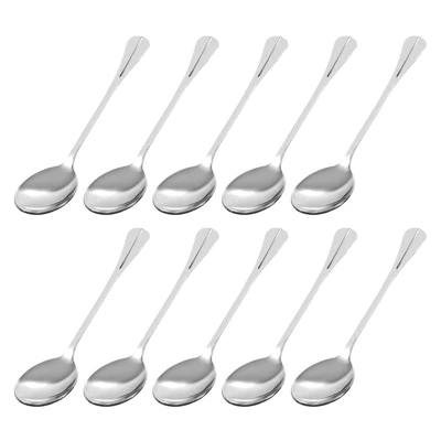 Unique Bargains Stainless Steel Kitchenware Cooking Soup Salt Sugar Dining Spoons 5.1" 10 Pcs 7 Unique Bargains Stainless Steel Kitchenware Cooking Soup Salt Sugar Dining Spoons 5.1" 10 Pcs - Image 5
