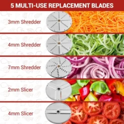 Multi-Functional Vegetable Cutter - High-Efficiency Motor,Dicer With 2 Size Feed Ports, Vegetable Processor Detachable Stainless Steel Blade -Target KitchenAid GUEST 2deec804 4d6c 409e b0c4 9bba8a603769
