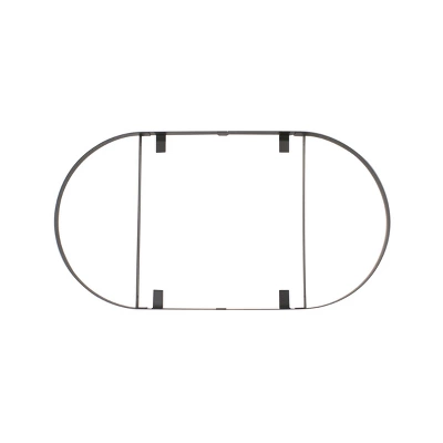 Range Kleen Black Enameled Steel Oval Hanging Pot Rack: Ceiling Kitchen Organizer, Pot Hanger, 1 Year Warranty 4 Range Kleen Black Enameled Steel Oval Hanging Pot Rack: Ceiling Kitchen Organizer, Pot Hanger, 1 Year Warranty - Image 2