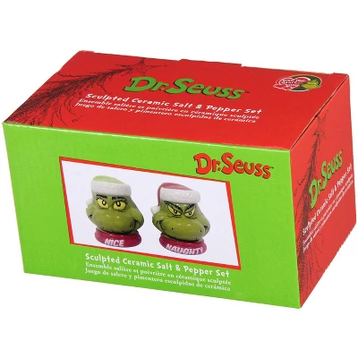 Dr. Seuss GRINCH Naughty Or Nice Salt And Pepper Shaker Set Multicoloured 6 Dr. Seuss GRINCH Naughty Or Nice Salt And Pepper Shaker Set Multicoloured - Image 4