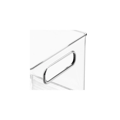 IDesign Plastic Stackable Fridge Bin With Handles, Set Of 4, Clear, Made In USA 4 IDesign Plastic Stackable Fridge Bin With Handles, Set Of 4, Clear, Made In USA - Image 2