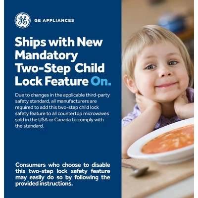 GE 1.1 Cu. Ft. Countertop Microwave Oven 950 W Steel+2 Year Warranty & Oven Mitt 5 GE 1.1 Cu. Ft. Countertop Microwave Oven 950 W Steel+2 Year Warranty & Oven Mitt - Image 3