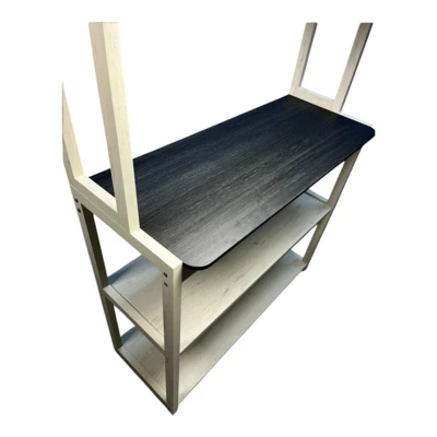 INFURNIC Kitchen Racks Modern 5 Tier Bakers Rack With Adjustable Shelves And Storage For Kitchen Use, Black White, 39.37"*15.75"*66.93" 5 INFURNIC Kitchen Racks Modern 5 Tier Bakers Rack With Adjustable Shelves And Storage For Kitchen Use, Black White, 39.37"*15.75"*66.93" - Image 3