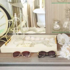 Attop 17x12in Ottoman Tray With Gold Handles Leather Decorative Wooden Serving Tray For Bathroom Vanity All Occasions White -Target KitchenAid GUEST 2f7d4d41 96fd 458f 992a 3f3fcc7f28e8