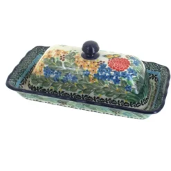Blue Rose Polish Pottery A65 Ceramika Artystyczna Butter Dish -Target KitchenAid GUEST 303068fb 0415 4557 a36a 097e834e1d25