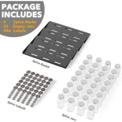 Spice Drawer Organizer With 32 Glass Spice Jars, 386 Labels, For Kitchen Drawers,Black 14 Spice Drawer Organizer With 32 Glass Spice Jars, 386 Labels, For Kitchen Drawers,Black -Target KitchenAid GUEST 3059bf0d ea75 4fb3 a23b 69a42bcdb6a8