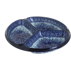 Blue Rose Polish Pottery 484 Ceramika Artystyczna Three Part Divided Dish -Target KitchenAid GUEST 309069be 7d2a 420f b3e1 5d8de376fb8a