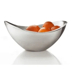 Nambe Butterfly Bowl, 11-inch - Sculptural Metal Alloy Serving Bowl, Elegant Contemporary Tableware With Graceful Curves, Retains Temperature