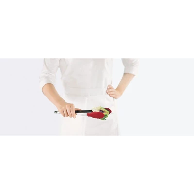 Cuisipro 12 Inch Stainless Steel Silicone Locking Tongs, Red 5 Cuisipro 12 Inch Stainless Steel Silicone Locking Tongs, Red - Image 3