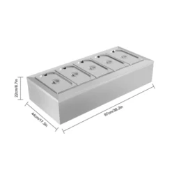 YIYIBYUS Spice Rack Shelf, Stainless Steel Organizer Stand With Five 1/3 Pans 10 YIYIBYUS Spice Rack Shelf, Stainless Steel Organizer Stand With Five 1/3 Pans -Target KitchenAid GUEST 31424522 4131 4757 b11e 4d21fc5b0d61