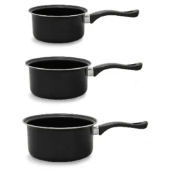 Brentwood 3-Piece Nonstick Carbon Steel Saucepan Set In Black 15 Brentwood 3-Piece Nonstick Carbon Steel Saucepan Set In Black -Target KitchenAid GUEST 31680edd 6436 40e5 9b79 7e7f0bade452