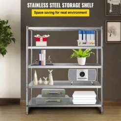 VEVOR Storage Shelf, 5-Tier Storage Shelving Unit, Stainless Steel Garage Shelf, 70.9 X 17.7 X 70.9 Inch Heavy Duty Storage Shelving, Silver 11 VEVOR Storage Shelf, 5-Tier Storage Shelving Unit, Stainless Steel Garage Shelf, 70.9 X 17.7 X 70.9 Inch Heavy Duty Storage Shelving, Silver -Target KitchenAid GUEST 31778987 49e1 47da 88ed b790cd33938e