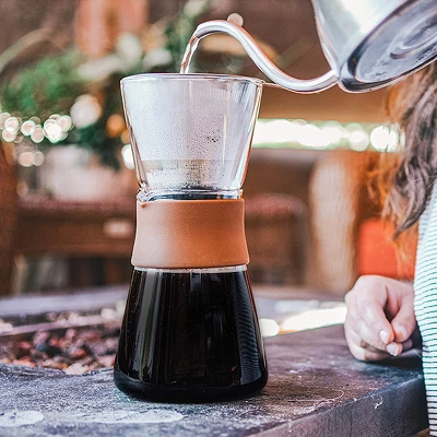 GROSCHE AMSTERDAM Pour Over Coffee Maker With Double Layer Permanent Stainless Steel Coffee Filter, 28.7 Fl Oz. Capacity 3 GROSCHE AMSTERDAM Pour Over Coffee Maker With Double Layer Permanent Stainless Steel Coffee Filter, 28.7 Fl Oz. Capacity