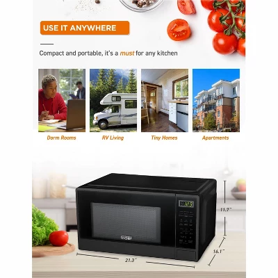 COMMERCIAL CHEF Countertop Microwave 1.1 Cu. Ft. With 10 Power Levels 10 COMMERCIAL CHEF Countertop Microwave 1.1 Cu. Ft. With 10 Power Levels - Image 8