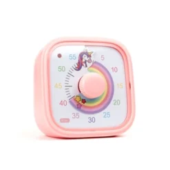 Visual Timer For Kids – Rainbow Ride Clock - Silent Time Management – 60 Minute Countdown – Focus And Productivity Tool, Fun Design, Adjustable Alarms