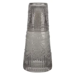 Elle Decor Bedside Water Carafe With Tumbler Set, Vintage Design Pitcher And Matching Drinking Glass Doubles As Lid, 33-Ounce -Target KitchenAid GUEST 321d030f c6ed 4762 92a4 6e2ccd3dc201