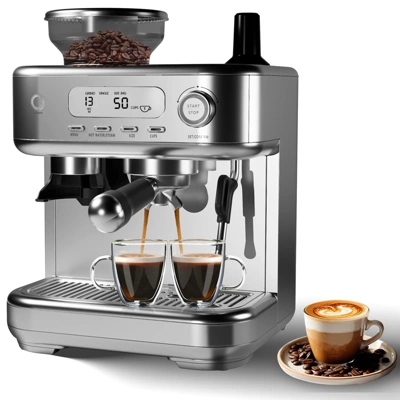 Espresso Machine With Grinder, Professional Coffee And Espresso Maker Combo 9 Espresso Machine With Grinder, Professional Coffee And Espresso Maker Combo - Image 7