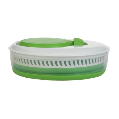 Prepworks Collapsible 3qt Salad Spinner: Dishwasher-Safe, Nonslip Base, Adjustable Handle, Green Lettuce Spinner 4 Prepworks Collapsible 3qt Salad Spinner: Dishwasher-Safe, Nonslip Base, Adjustable Handle, Green Lettuce Spinner - Image 2