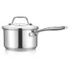 NutriChef Stainless Steel Cookware Saucepan - 2 Quart, Heavy Duty Induction Pot, Saucepan With Lid -Target KitchenAid GUEST 32f93c31 699d 4b45 a458 81a944159d93
