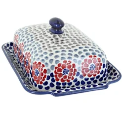 Blue Rose Polish Pottery M080 Manufaktura Large Butter Dish -Target KitchenAid GUEST 332e7cff 26c1 4e6a a1f4 05236a93ce88