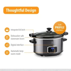 Toastmaster 4-Quart Digital Slow Cooker With Locking Lid 11 Toastmaster 4-Quart Digital Slow Cooker With Locking Lid -Target KitchenAid GUEST 33455078 fe80 4554 9ef2 28011e11c1fc
