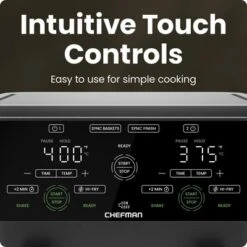 Chefman Dual Basket Digital Air Fryer Oven W/ Easy View Windows, 2 Independent 3 Qt Baskets - Black 15 Chefman Dual Basket Digital Air Fryer Oven W/ Easy View Windows, 2 Independent 3 Qt Baskets - Black -Target KitchenAid GUEST 33a4736d 8dae 48da 833c 9b22c4380a89