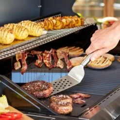 Rosle Stainless Steel Perforated Angled Spatula, 12.6-inch