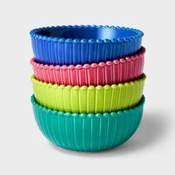4pc Beaded Stoneware Bowl Set Pink/Teal/Light Green/Blue - Tabitha Brown For Target: Microwave & Dishwasher-Safe Serving Set 7 4pc Beaded Stoneware Bowl Set Pink/Teal/Light Green/Blue - Tabitha Brown For Target: Microwave & Dishwasher-Safe Serving Set -Target KitchenAid GUEST 33c3f45f 5468 45ed bab2 85c11b93d8f5