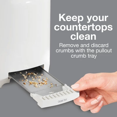 Proctor Silex 2-Slice Toaster - White: Compact Bread Toaster, 700W, Plastic, Easy Clean, 1-Year Warranty 5 Proctor Silex 2-Slice Toaster - White: Compact Bread Toaster, 700W, Plastic, Easy Clean, 1-Year Warranty - Image 3