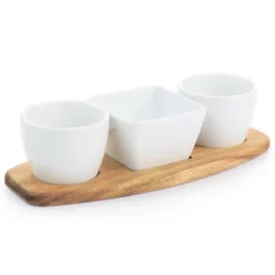 Gibson Elite Gracious Dining 4 Piece Fine Ceramic Tidbit Dish Set With Acacia Wood Base 14 Gibson Elite Gracious Dining 4 Piece Fine Ceramic Tidbit Dish Set With Acacia Wood Base -Target KitchenAid GUEST 34094902 ebd8 4b2e a0a5 a2f9d960b96f