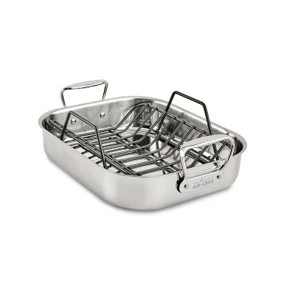 All-Clad Specialty Stainless Steel Roaster And Nonstick Rack 16x13x5 Inch 7 All-Clad Specialty Stainless Steel Roaster And Nonstick Rack 16x13x5 Inch - Image 5